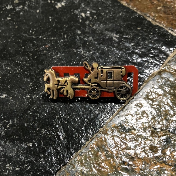 Coach Handbags - Coach Horse and Carriage bag replacement antique brass bag repair EUC W/Backing